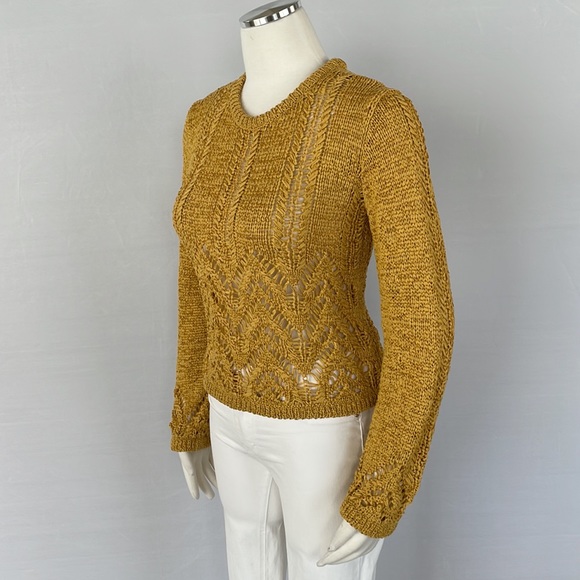 NWT BCBG Golden Yellow Sweater Size X Small - Picture 7 of 11